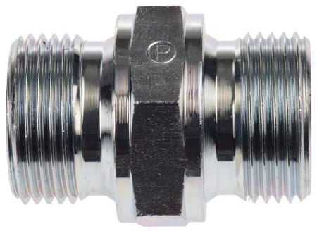 12HMK4S Parker Hydraulic Straight Threaded Adapter 12MHK4S, Connector A G 3/4 Male, Connector B G 3/4 Male