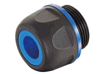 19155035197 HARTING Han CGM-P F+B Series Blue Polyamide Cable Gland, M25 Thread, 13mm min., 16mm max., IP67, IP69