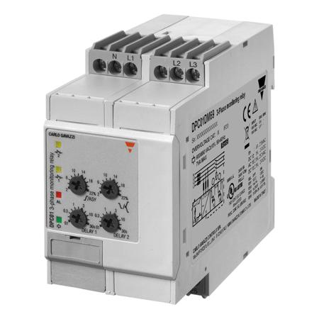 DPC01DM48400HZ Carlo Gavazzi Voltage Monitoring Relay, 3 Phase, SPDT, DIN Rail