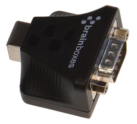 US-159 Brainboxes RS232 USB B Female to D-sub, 9 Pin Male Interface Converter