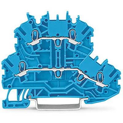 2000-2204 Wago , DIN Rail Terminal Block, Push-In Cage Clamp Termination, ATEX, EAC Ex, IECEx, 24 → 16AWG