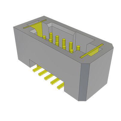 TFM-105-02-S-D-WT-TR Samtec TFM Series Vertical Surface Mount PCB Header, 10 Contact(s), 1.27mm Pitch, 2 Row(s), Shrouded