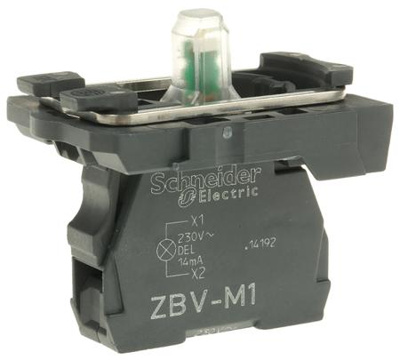 ZB5AVM1 Schneider Electric Harmony XB5 Series Light Block, 230 → 240V ac, White Light