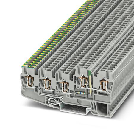 3209183 Phoenix Contact 5-Way Earth Terminal Block, 0.08 - 4mm², 12 → 28 AWG Wire, Spring Cage