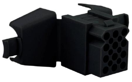 SMS12RDH1 Souriau Sunbank by Eaton, SMS Female Connector Housing, 12 Way, 4 Row
