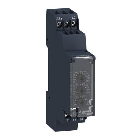 RM17UBE15 Schneider Electric Voltage Monitoring Relay, 1 Phase, SPDT, 65 → 260V ac/dc, DIN Rail