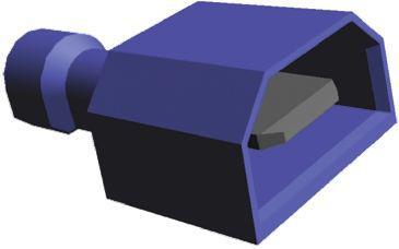 3-521057-2 TE Connectivity Ultra-Fast Plus .250 Series , Blue Insulated Crimp Tab Terminal, 1.3mm² to 2mm², 16AWG to 14AWG
