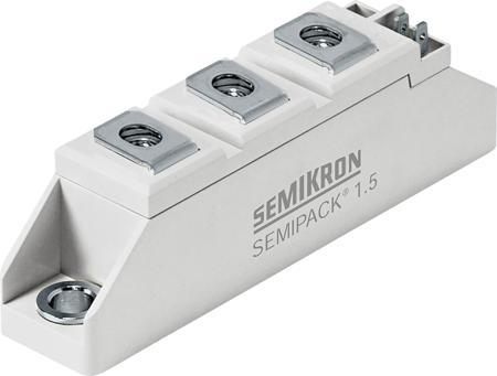 SKKT 57B16 E Semikron Danfoss , Dual Thyristor Module 1600V, 50A 150mA