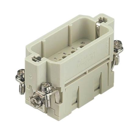 09200103001 HARTING Heavy Duty Power Connector Insert, 16A, Male, Han A Series, 10 Contacts