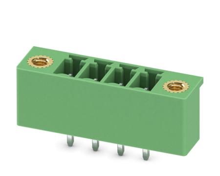 1818203 Phoenix Contact, 3.81mm Pitch, MCV 1.5/4-GF-3.81-LR, 4 Way, , Pluggable Terminal Block, Header, Through Hole, Screw