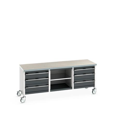 41002132-19V Bott 41002132.19V Portable Sheet Steel Workbench, 840mm x 750mm x 2000mm