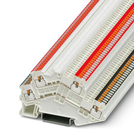3214662 Phoenix Contact  PTTBS 1.5/S WH/U-BK/O-RD Series White, 0.14 → 1.5mm², Push In Termination, ATEX, IECEx