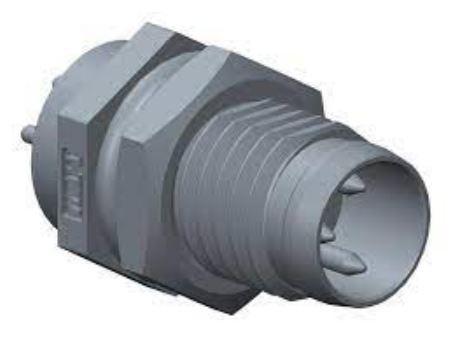 8-04PMMP-SF7001 Amphenol Industrial Circular Connector, 4 Contacts, Panel, M8 Connector, Plug, Male, IP67, M Series