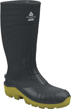 AEBUIS5GR47 Delta Plus AEBUIS5GR Grey, Yellow Steel Toe Capped Unisex Safety Shoes, UK 12, EU 47