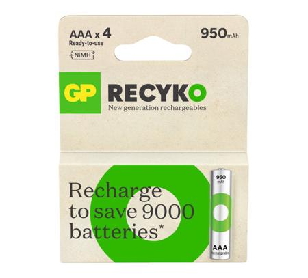 GPRHC103E042 Gp Batteries GP Recyko NiMH AAA NiMH Rechargeable Battery, 950mAh, 1.2V