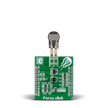 MIKROE-2065 MikroElektronika Force Click mikroBus Click Board for Implement Force Pressure Measurement
