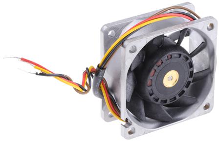 9LG0612P4H001 DC Axial Fan, 60 x 60 x 25mm, 47m³/h, 2.04W, 12 V (LB Series)