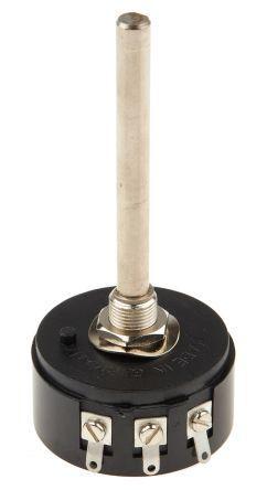 812-847 RS Pro CLR4000 Series Wirewound Potentiometer with a 6.35 mm Dia. Shaft, 5kΩ, ±10%, 1.5W, Panel Mount