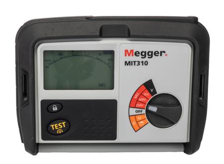 MIT310-EN Megger MIT310 Insulation & Continuity Tester, 250V Min, 1000V dc Max, 999MΩ Max, CAT III 600V - RS Calibration