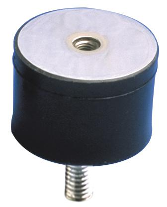 520035 Paulstra Hutchinson M10 Anti Vibration Mount, Male to Female Bobbin with 250daN Compression Load