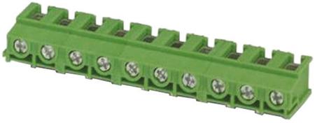 1984332 Phoenix Contact, 3.5mm Pitch, PT 1.5/ 4-PH-3.5, 4 Way, Pluggable Terminal Block, Plug, Through Hole, Screw Termination,