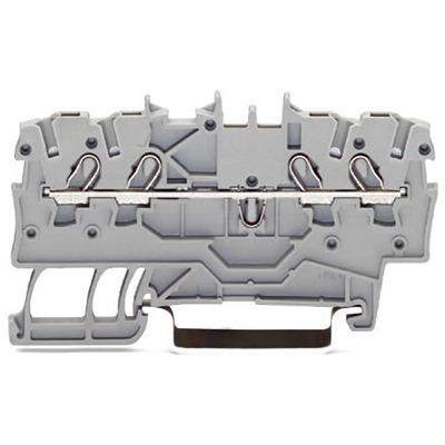 2000-1404 Wago, 2000 Series , 800 V Feed Through Terminal Block, Clamp Termination