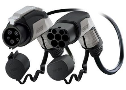 1623909 Phoenix Contact 32 A Mode 3, Type 1 to Type 2, EV Charging Cable 4m