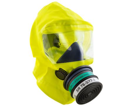 H15-1112 Sundstrom  Yellow Silicone Protective Hood, Resistant to Chemical