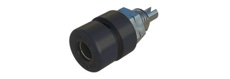 930166100 Hirschmann Test & Measurement, Black 4mm Socket, Tin Plated, 30 V ac, 60 V dc, 32A