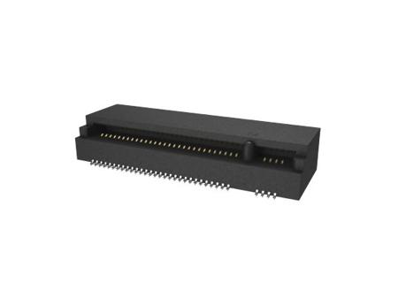 MDT850M01501 Amphenol Communications Solutions Right Angle Female Edge Connector, 67-Contacts, 0.5mm Pitch