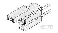 520212-3 TE Connectivity, FASTON 187 3 Way Nylon Crimp Terminal Housing, Natural