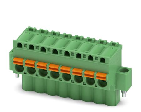 1873867 Phoenix Contact, 5.08mm Pitch, FKCVW 2.5/ 8-STF-5.08, 8 Way, Pluggable Terminal Block, Plug, Spring Cage Termination,