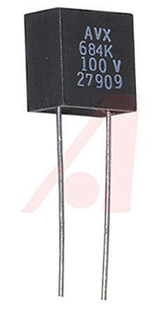 SXP21C125KAA EPCOS 1.2μF Multilayer Ceramic Capacitor MLCC 100V dc ±10% VHT Dielectric SXP2 Radial
