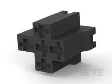 154746-2 TE Connectivity, 15474 5 Way Nylon Crimp Terminal Housing, Black