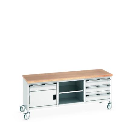 41002127-16V Bott 41002127.16V Portable Sheet Steel Workbench, 840mm x 750mm x 2000mm