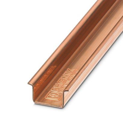 1201895 Phoenix Contact Copper Unperforated DIN Rail, 2000mm x 35mm x 15mm