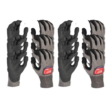 4932492048 Milwaukee High Cut F Black, Grey Nitrile Cut Resistant Work Gloves, Size 10, XL, Nitrile Coating