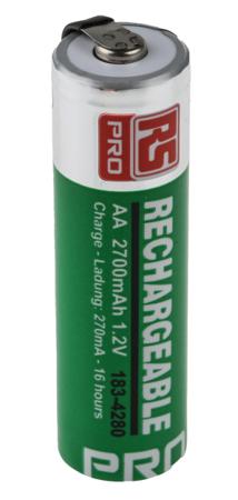 183-4280 RS PRO , NIMH AA 2700 Tag, Rechargeable AA Battery