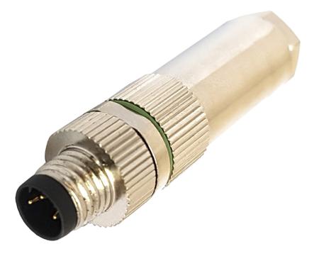 PXMBNI08FIM04ASC Bulgin Circular Connector, 4 Contacts, In-Line, M8 Connector, Plug, Male, IP67, Buccaneer M5 Series