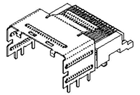 75783-0140 Molex iPass Series Right Angle Through Hole PCB Header, 36 Contact(s), 0.8 mm Pitch, 2 Row, Unshrouded