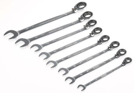 1RM-SH8 Bahco 1RM/SH8, 8 Pieces Alloy Steel Metric Ratchet Spanner Set