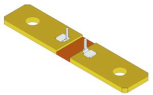WSBS8518L0500JK20 Battery Shunt Resistor, 8518, 50uR 5% 2x