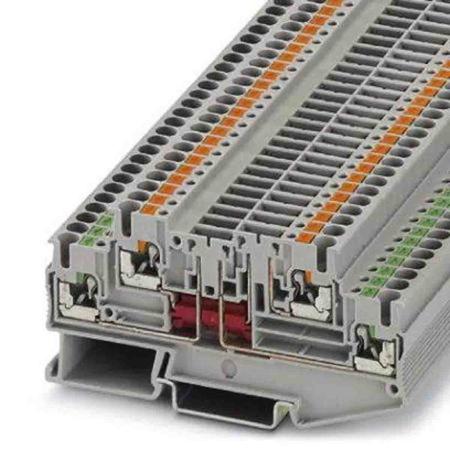 3210286 Phoenix Contact  PTT Series Grey, Push In Termination