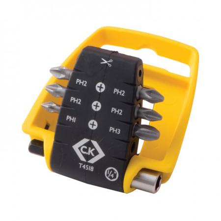 T4518 CK Screwdriver Bit Set 7 Pieces, Phillips