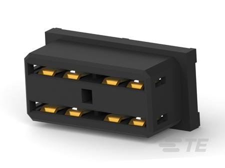 2169859-1 TE Connectivity, 21698 5.2mm Pitch Connector Backplane Connector, Receptacle, Vertical, 2 Column, 4 Way,