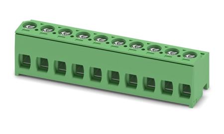 1755664 Phoenix Contact, PT 1.5/10-PH-5.0, 10 Way, Pluggable Terminal Block, Plug, Solder Termination,
