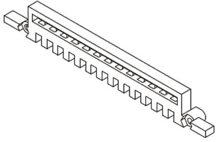 09069009985 HARTING, 09 06 Code Comb for use with DIN 41612 Connector