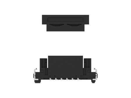 244628-E ERNI SMC Series Vertical Surface Mount PCB Header, 12 Contact(s), 1.27mm Pitch, 2 Row(s), Shrouded