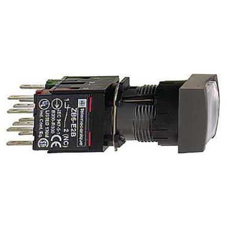 XB6CW1B1B Schneider Electric XB6 Illuminated White Push Button Momentary