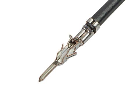 214763-1201 Molex Male Micro-Fit 3.0 to Unterminated Crimped Wire, 75mm, 22AWG, Black